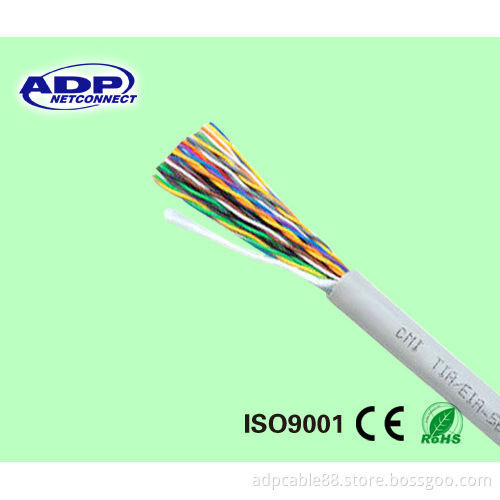 25 Pairs 28AWG Copper Conductor Cat3 Telephone Cable